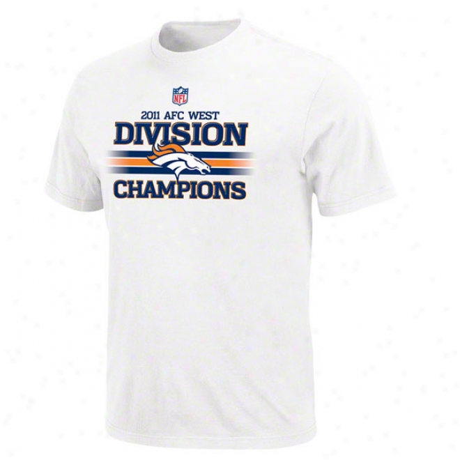 Denver Broncos 2011 Afc West Portion Champions Officoal Locker Room T-shirt