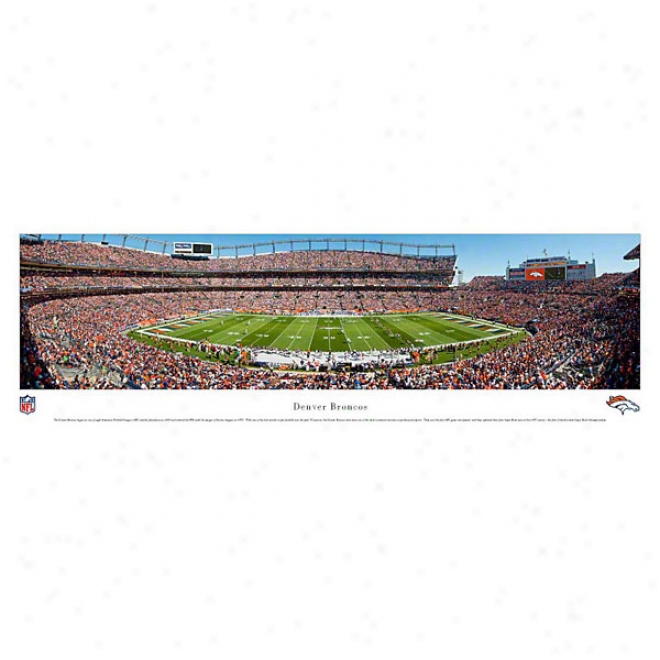 Denver Broncos 40x13 Unframed Panoramic