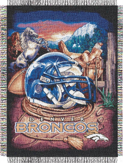 Denver Broncos 48x60 Hpme Field Advantage Tapestry Throw