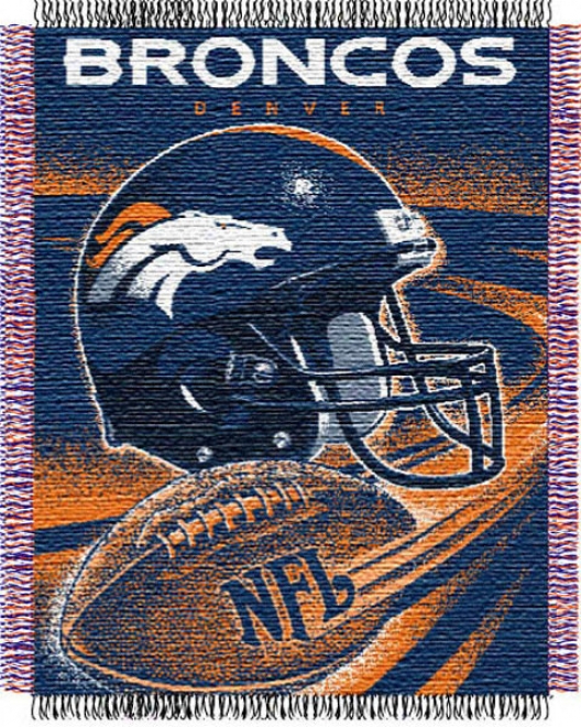 Denver Broncos 48x60 Spiral Triple Woven Jacquard Throw