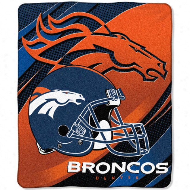 Denver Broncos 50x60 Imprint Micro Raschel Throw