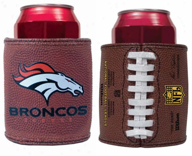 Denver Broncso Authentic Football Grip Can Koozie - Se5 Of 2