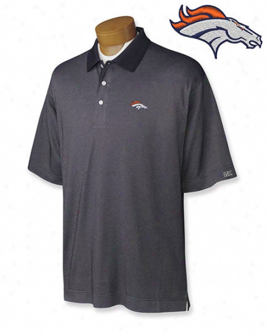 Denver Broncos Cb Drytec Birdseye Polo