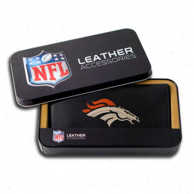 Denve5 Broncos Embroidered Checkbook