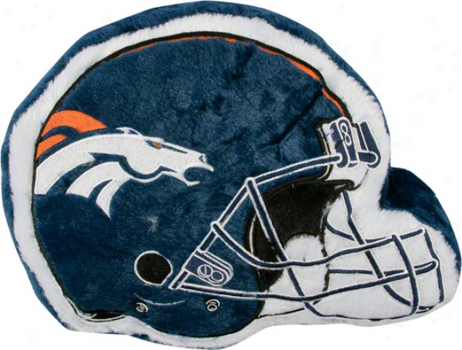 Denver Broncos Furry Helm Pillow