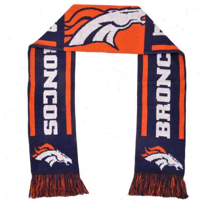 Denver Broncos Holiday Stripe Scarf