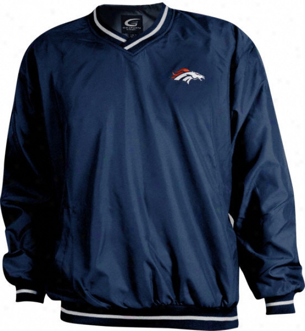 Denver Broncos Left Chest Sideline Pullover