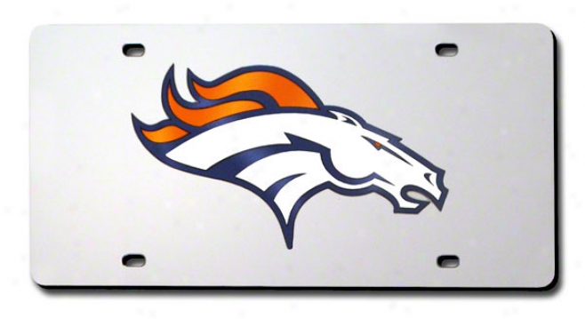 Denver Bronco sLicense Plate Laser Tag