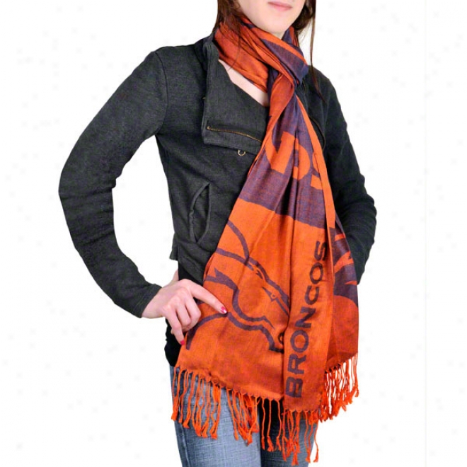 Denver Broncos Lightweight Pashmina Scarf