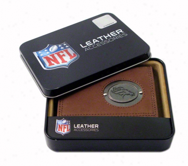 Denver Broncos Medallion Trifold Wallet