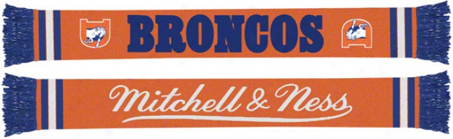 Denver Broncos Mitchell & Ness Throwback Team Scarf
