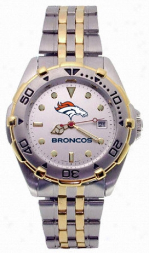 Denver Broncos Nfl Men's All Star Bracelet Watch