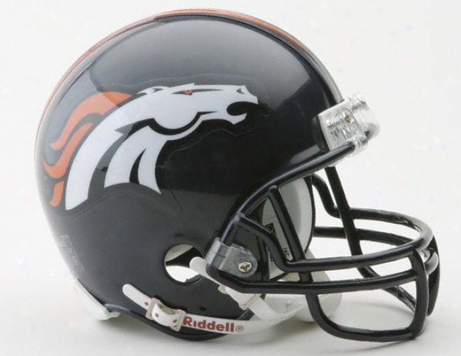Denver Broncos Nfl Riddell Mini Helmet