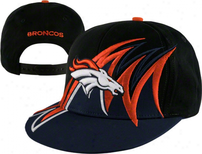 Denver Broncos Nfl Slash Snapback Hat