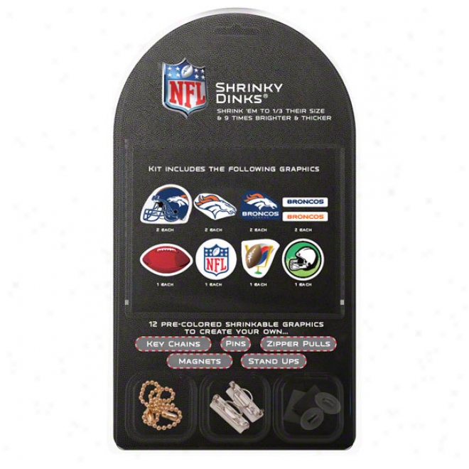 Denver Broncos Shrinky Dinks