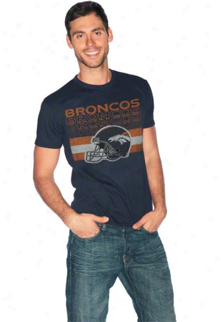 Denver Broncos Single Coverage Tri-blend T-shirt