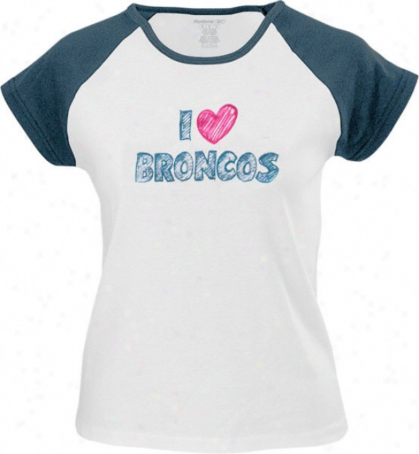 Denver Broncos Sketched Heart Tee