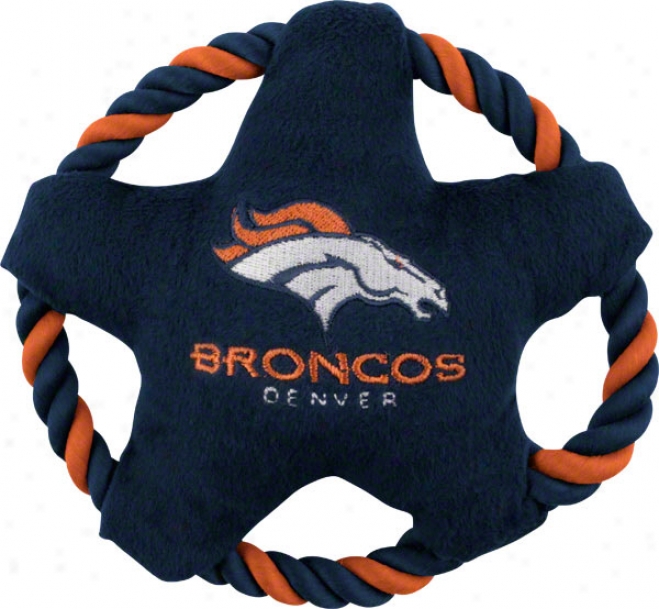 Denver Broncos Star Disk Dog Toy