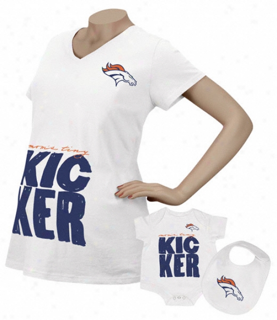 Denver Broncos Women's Kicker Maternity T-shirt/infant Set