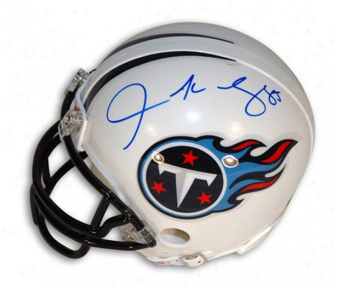 Derrick Mason Autographed Tennessee Titans Mini Helmet