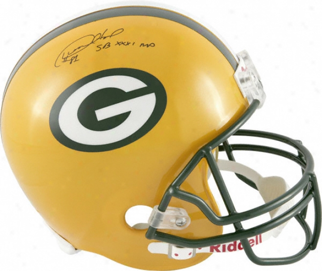 Desmond Howard Autographed Helmet  Details: Green Bay Packers, Riddell Replica Helmet