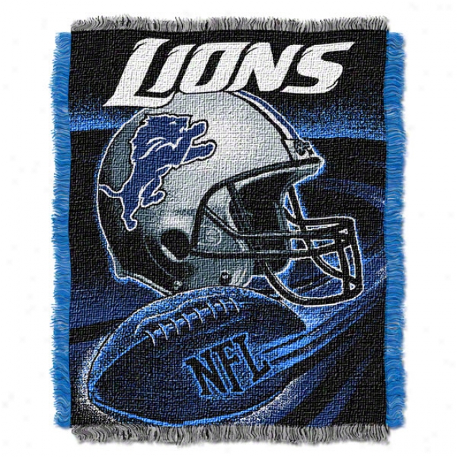 Detroit Lions 48x60 Series Woven Jacquard Throw