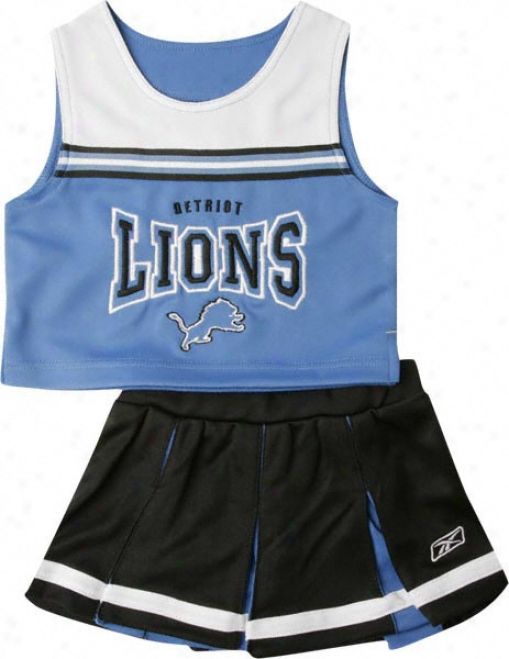 Detroit Lions Girl's 4-6x 2-pc Cheerleader Jumper