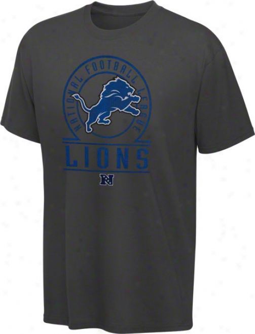 Detroit Lions Gray Vintage Stadium Wear Ii T-shirt