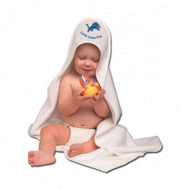Detroit Lions Hooded Baby Towel