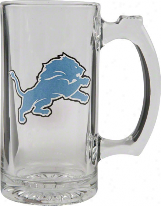 Detroit Lions Logo Glass Tankard