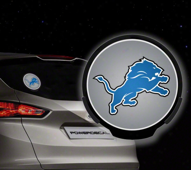 Detroit Lions Power Decal: Light Up Decal