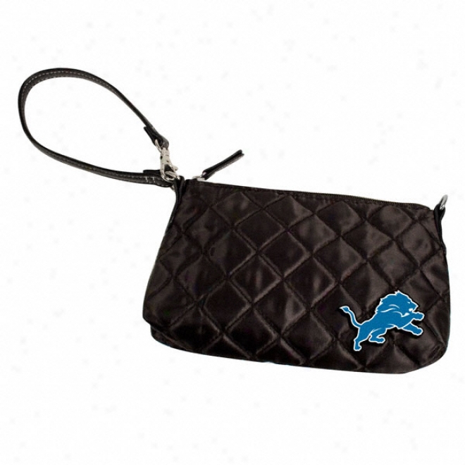 Detroit Lions Quilted Wristlet