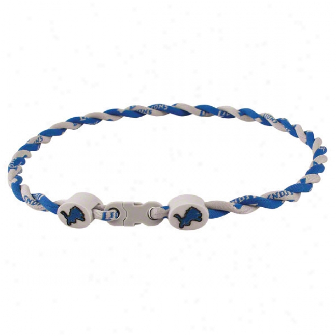 Detroit Lions Twist Titanium Necklace