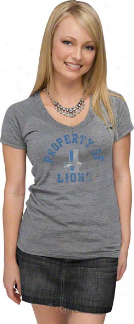 Detroit Lions Women's Arc Of Success Tri-blend T-shirt