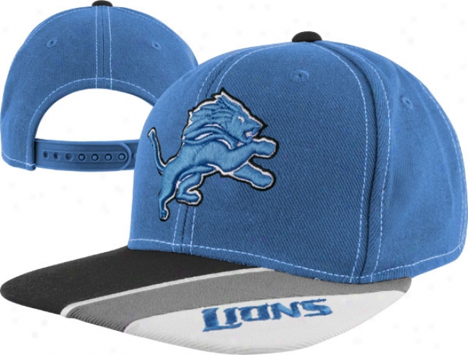 Detroit Lions Youth Blue Reebok Nfl Retro Snapback Cap