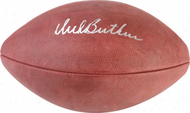 Dick Butkus Autographed Football  Details: Nfl Duke Quarry Football