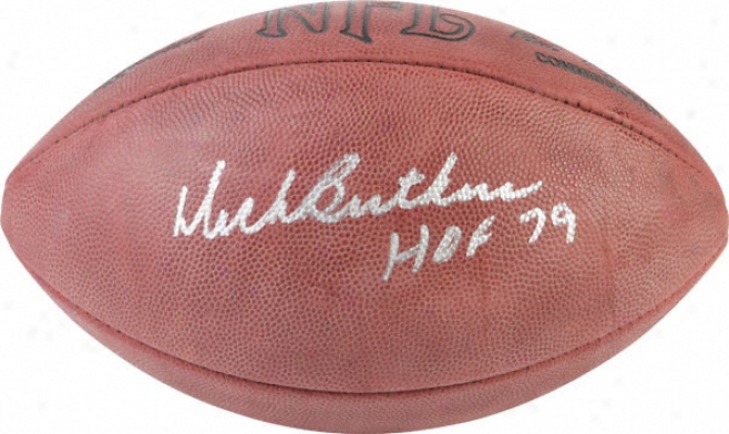 Dick Butkus Autographed Football  Details: Wilson Nfl Football, Hof'79 Inscription