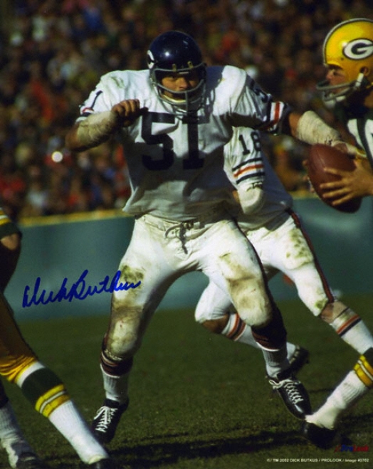 Dick Butkus Chicago Bears 8x10 Autographed Photograph