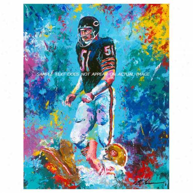 Dick Butkus Print: Chicago Bears Large Canvas Art