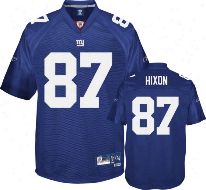 Domenik Hixon Blue Reebok Nfl Premi3r New York Giants Jersey