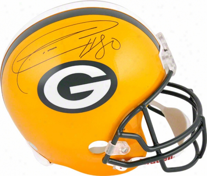 Donald Driver Autographed Helm  Details: Replica, Green Bay Packers