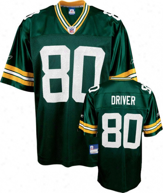 Donald Driver Youth Jersey: Reeebok Green Replica #80 Green Bay Packers Jersey