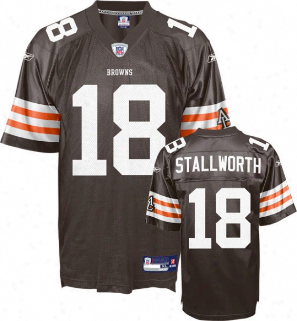 Donte Stallwworth Jersey: Reebok Brown Replica #18 Cleveland Browns Jersey