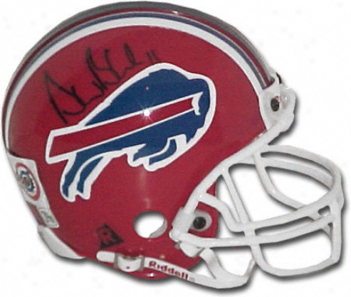 Dree Bledsoe Buffalo Bills Autographed Mini Helmet