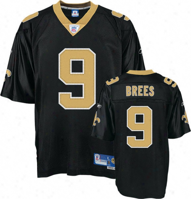 Drew Brees Black Reebok Nfl Premier New Orleans Saints Youth Jersey
