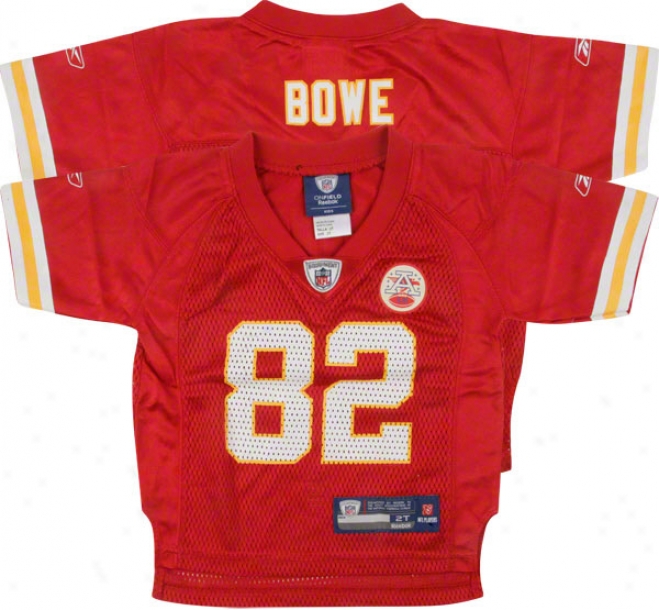 Dwayne Bowe Red Reebok Nfl Replica Kansas City Chiefs Toddler Jersey
