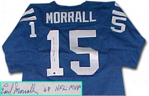 Earl Morrall Baltimore Colts Autographed Throwback Jersey