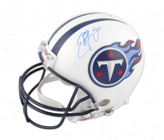 Eddie George Autographed Helmet  Details: Tennessee Titans