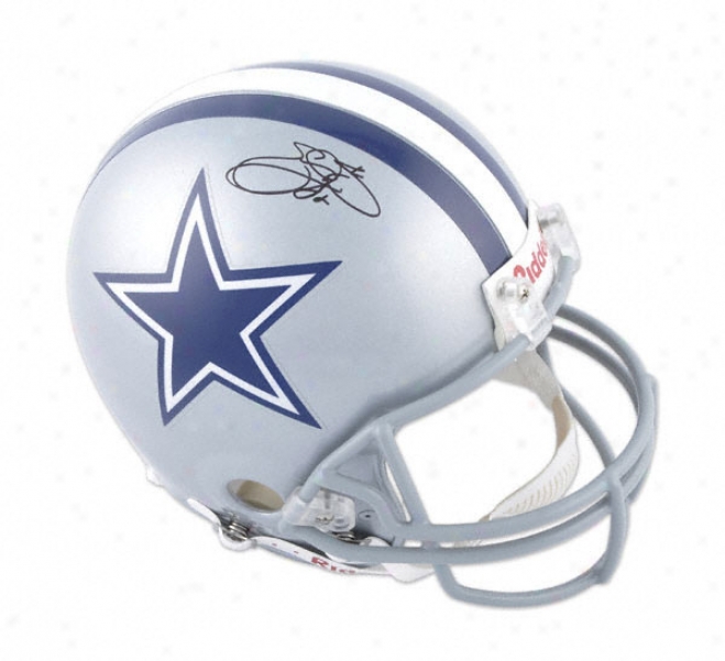 Emmitt Smith Autographed Pro-line Helmet  Details: Dallas Cowboys, Authentic Riddell Helmet