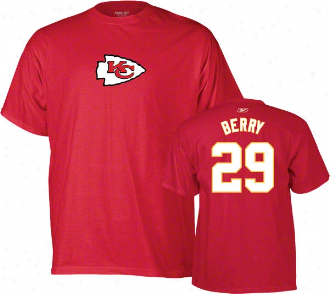 Eric Betry Kansas City Chiefs Red Reebok Name & Number T-shirt